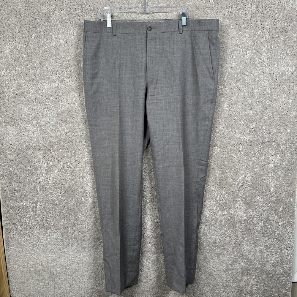 Polo Ralph Lauren‎ Men's Grey Wool Italy Dress Slacks Flat Front Size 38x30